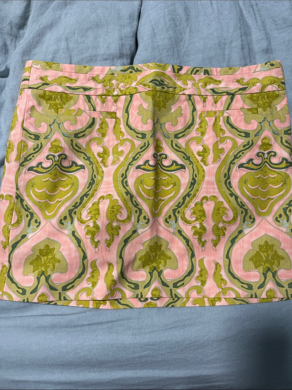 J crewWomen's Pink & Olive Patterned Mini Skirt 12